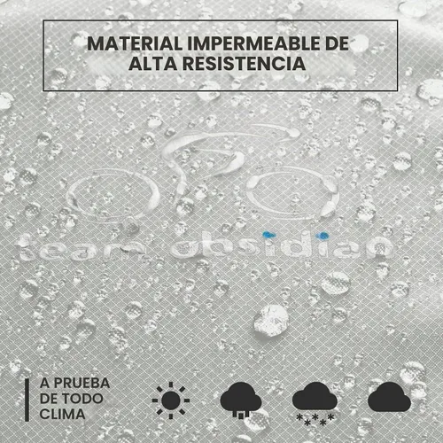 Vista 2 de Funda para bicicleta 300D Parent (Gris, XXL - 3 Bicicletas)
