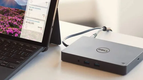 Vista 7 de Dell Estación de acoplamiento TB16 Thunderbolt 3 (USB-C) con adaptador de 180 W, negro, modelo: 452-BCNP