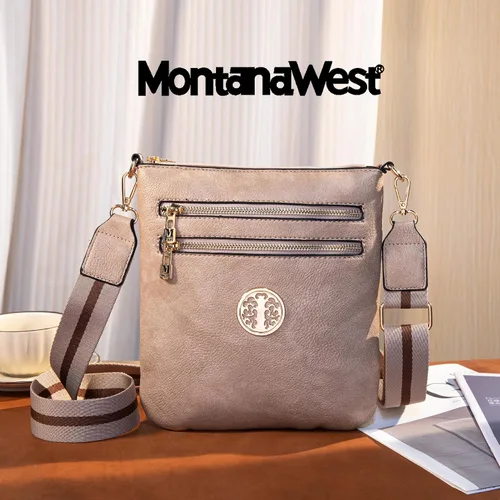 Vista 62 de Montana West Bolsos cruzados para mujer con múltiples bolsillos y correa ajustable