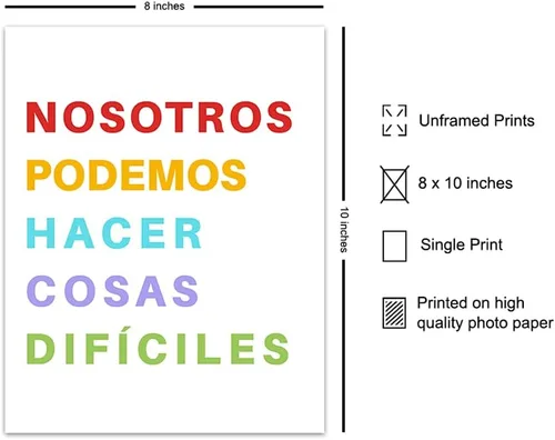 Vista 2 de Arte y decoración de pared familiar para aula, decoración de dormitorio para niños, suministros para profesores, póster motivacional inspirador