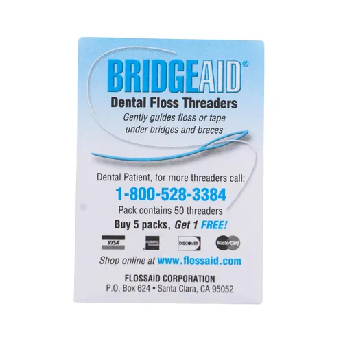 Vista 3 de Floss Aid TDPS Bridge Aid - Enhebrador de hilo dental (paquete de 1000)