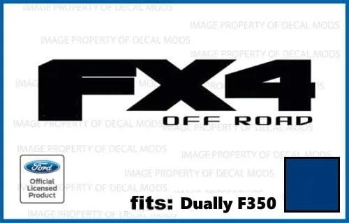 Vista 6 de FX4 Offroad - Calcomanías adhesivas para Ford F350 F450 DUALLY ONLY troquelado (2017-2020) – DCBM Solid (juego de 2) Dimensiones: 12 x 3 pulgadas