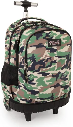 Vista 29 de Tilami Mochila con ruedas para niños y niñas, astronauta