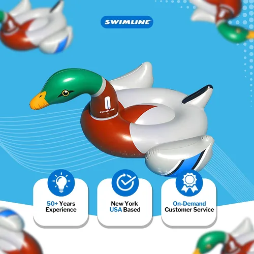 Vista 7 de SWIMLINE Original Giant Inflatable Pool Float Floatie Ride-On