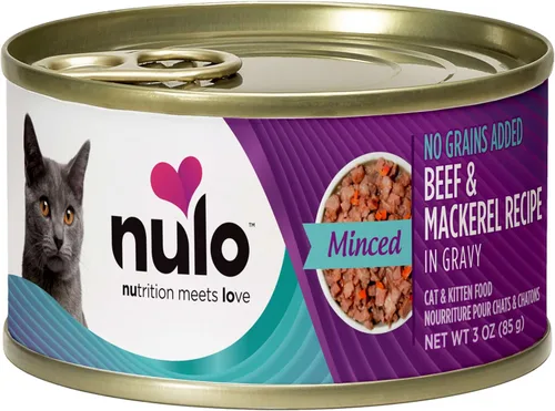 Vista 9 de Nulo - Comida húmeda enlatada para gatos, picada, carne de res y caballa