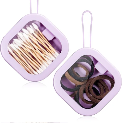 Vista 7 de Kathfly Paquete de 2 organizadores de cintas para el cabello, soporte portátil para bandas para el cabello, organizador portátil para accesorios