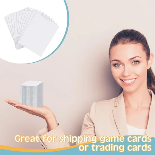 Vista 7 de Fuutreo 100 protectores de envío de tarjetas coleccionables de 3.5 x 4.5 pulgadas, suministros de envío de tarjetas intercambiables, insertos