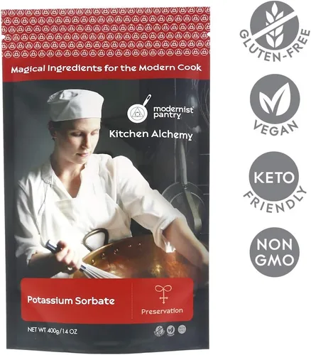 Vista 2 de Sorbato de potasio puro Sin OMG Vegano sin gluten - 400g/14oz