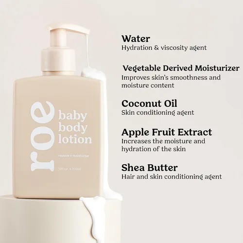 Vista 6 de Roe Wellness - Loción hidratante para bebés sin fragancia Ideal para pieles sensibles Loción hidratante ligera Para bebés, bebés, niños y más