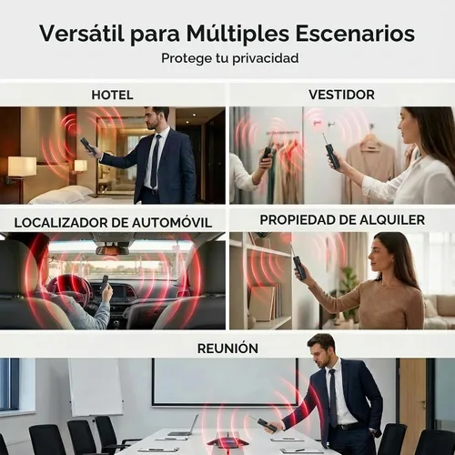 Vista 3 de Detectores de cámara oculta, detector de rastreador GPS, detector antiespía, detector de dispositivos de escucha, detector de insectos para viajes