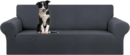 Vista 82 de KEKUOU Funda elástica para sofá biplaza, funda de sofá para sofá de 2 cojines (55-78 pulgadas), protector de muebles con parte inferior elástica