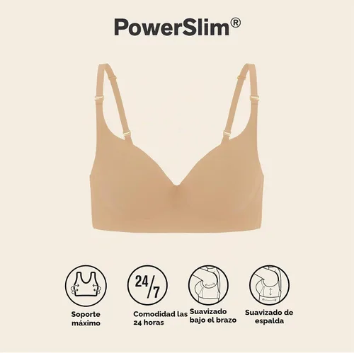 Vista 4 de Leonisa High Profile – Back Smoothing Bras for Women, Full Coverage Underwire Bra, Adjustable Hook & Eye Closure 801 - Beige dorado