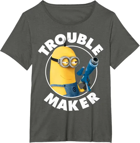 Vista 66 de Despicable Me Minions Kevin Fabricante de Problemas Gráfico Camiseta Negro