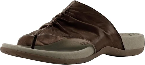 Vista 8 de BCSTUDIO Sandalias clásicas sin espalda para mujer, diseño de poste de dedo del pie, cómodas chanclas con soporte de arco