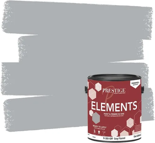 Vista 3 de PRESTIGE Paints Elements - Pintura interior e imprimación en uno, cáscara de huevo, 1 galón, gris cabo