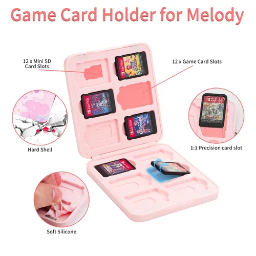 Vista 5 de GLDRAM Travel Crossbody Bag Compatible with Nintendo SwitchOLEDLite, Cute Portable Carrying Case Storage Bag for Unicorn, Thickened Shoulder Bag