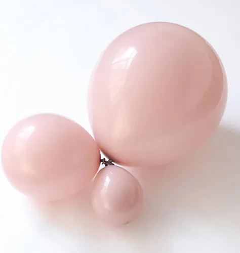 Vista 5 de Kit de arco de guirnalda de globos de revelación de género, color rosa y azul, 145 globos de látex rosa polvoriento y azul para él o ella