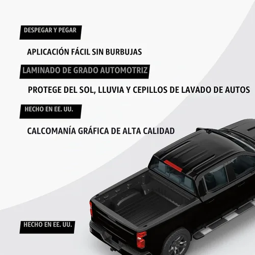 Vista 4 de Pegatinas laterales para caja de camioneta Tremor F150 F250 (negro rojo)