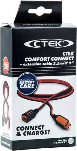 Vista 2 de CTEK (40-206) Cargador y mantenedor de batería MXS de 5.0-12 voltios con kit de césped y jardín