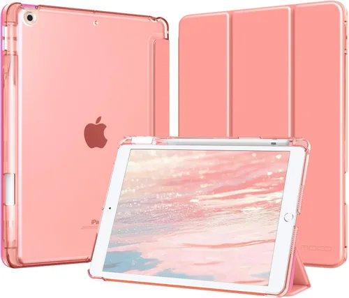 Vista 36 de MoKo for iPad 9th/8th/7th Generation Case 10.2-Inch with Pencil Holder,Pink