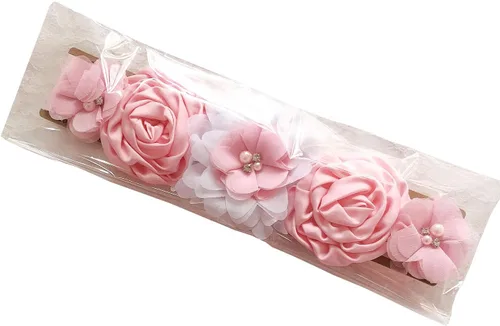 Vista 3 de Mommy Jennie Cinturón de maternidad para embarazo con flores para baby shower
