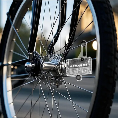 Vista 3 de Lámpara LED de radios, luz solar para neumáticos, sensor de movimiento con equipo de ciclismo impermeable, decoración de bicicleta para niños