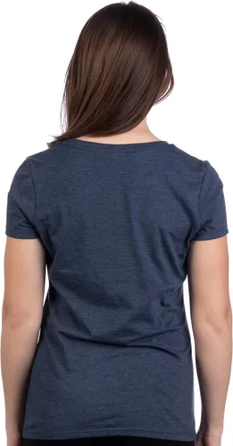 Vista 4 de Bandera de Alaska Camiseta con cuello en V para mujer de Alaska Pride Northern Lights