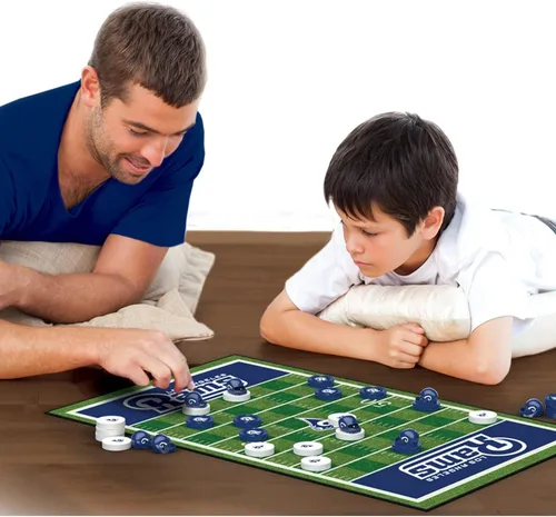 Vista 8 de MasterPieces NFL Los Angeles Rams Juego de mesa de damas, 13 x 21 pulgadas
