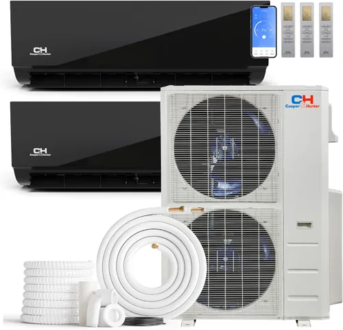Vista 9 de Cooper & Hunter - Mini bomba de calor de CA dividida de 18,000 BTU de 2 zonas, 230 V