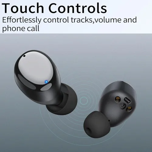 Vista 5 de Redpepper Auriculares inalámbricos con cancelación activa de ruido Bluetooth 6.0 con micrófonos incorporados, llamadas claras de 0.14 oz
