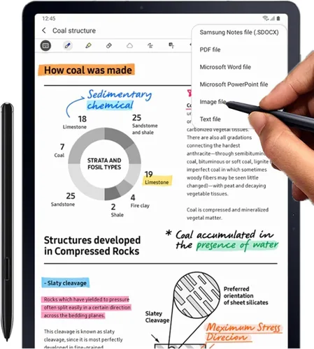Vista 5 de Tab S7 S Pen compatible con Samsung Galaxy Tab S7 S7+ Plus (EJ-PT870) S8 S8+ S8 Ultra Touch Pen + puntas/puntas sin Bluetooth, negro místico
