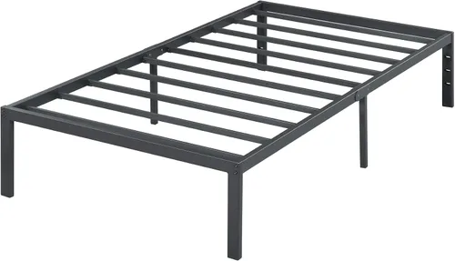 Vista 13 de PrimaSleep Base de cama antideslizante de listones de acero resistente de 18 pulgadas, base de cama de plataforma de fácil montaje, base de colchón