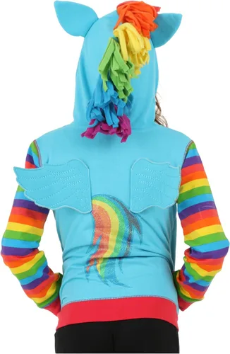 Vista 3 de My Little Pony - Sudadera con capucha con cremallera para niñas