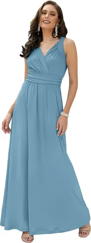 Vista 13 de Koh Koh - Maxi vestido largo sin mangas para dama de honor, cóctel, noche