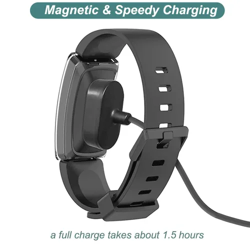Vista 3 de Cargador para Fitbit Inspire HR y Ace 2, cable de carga USB de repuesto para pulsera inteligente Inspire (3.3 pies/39.4 in)