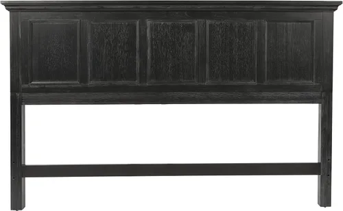 Vista 3 de Office Star Products OSP Home Furnishings Farmhouse Basics - Cabecera tamaño King, acabado negro rústico