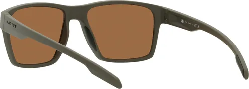 Vista 6 de Native Gafas de sol cuadradas Xd9041 Breck para hombre, Oliva matemarrón polarizado