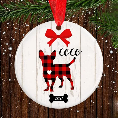 Vista 19 de Adorno de Navidad para mascotas, adorno de Beagle, regalos para amantes de mascotas, regalo conmemorativo para mascotas, recuerdo de Beagles