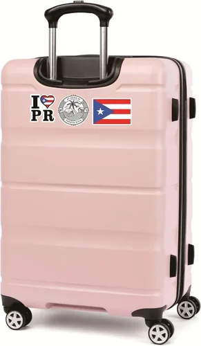 Vista 4 de El Set Original de Calcomanías de Puerto Rico - Vinilo Impermeable - Calcomanía para Casco de Obra, Boricua, Coqui, El Morro, Parachoques de Auto