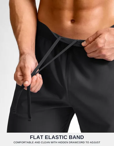 Vista 5 de G Gradual Pantalones cortos deportivos para correr para hombre de 7/5/9 pulgadas, bolsillo con cremallera, ligeros, para entrenamiento, gimnasio