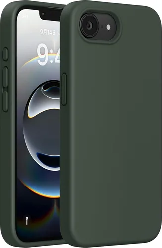 Vista 22 de Miracase Funda diseñada para iPhone 13 Pro Max con protector de pantalla, [forro de microfibra suave antiarañazos], funda protectora de silicona