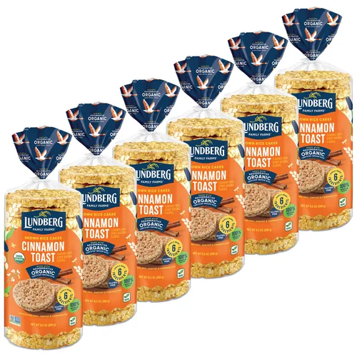 Vista 16 de Lundberg Tortas de arroz integral orgánico sin gluten ligeramente saladas- 8.5 oz