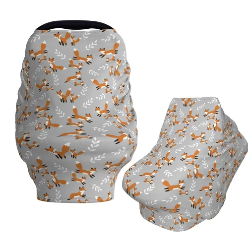 Vista 16 de Bats Star Moon - Fundas de asiento de automóvil para bebé, cubierta suave para cochecito de bebé, fundas de lactancia materna para niñas y niños