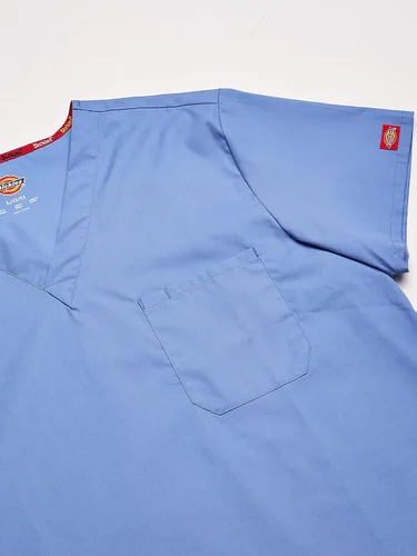 Vista 3 de Dickies - Camisa médica de manga corta con cuello en V para hombre