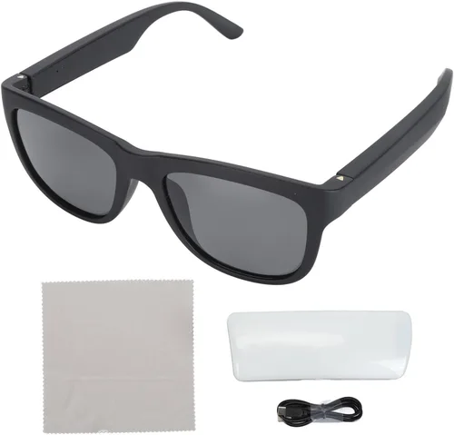 Vista 8 de Asixxsix Lentes inteligentes, con iless Bluetooth V5.0 EDR polarizadas con lente UV400, control táctil, gafas de sol deportivas con lente UV400