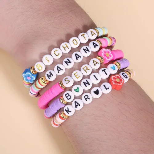 Vista 5 de 5 pulseras Karol G, Manana Sera Bonito Bichota Karol G, joyería para mujeres, adolescentes, niñas, accesorios de álbum inspirados en Karol, trajes