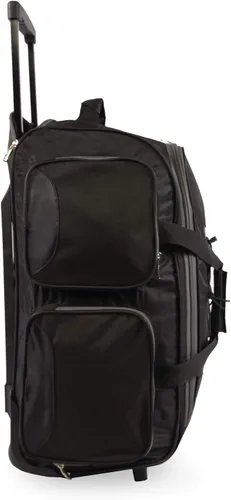 Vista 6 de Fila Bolsa de lona ligera de 22" con ruedas, Negro -, Bolsa de lona ligera de 22" con ruedas