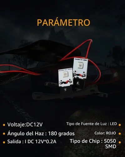 Vista 3 de Qasim módulo LED ojo de demonio DRL para lente de proyector, conversión DIY, ojo rojo demoníaco malvado - 2 paquete