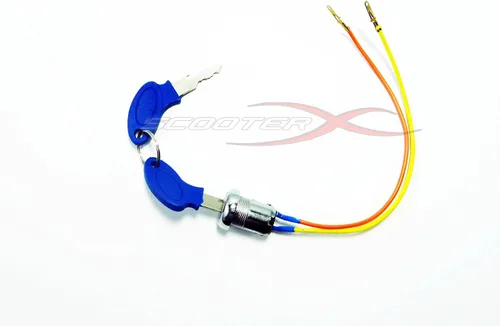 Vista 2 de Interruptor de encendido de 2 cables con 2 teclas, se adapta a muchos scooters de gas y eléctrico, Go Kart y bicicletas de bolsillo [1101]