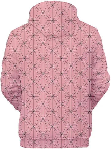 Vista 2 de JOOJER Anime Slayer Tanjirou Zenitsu y otras figuras, sudadera unisex estampada para cosplay